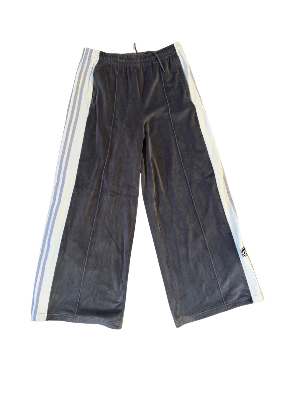 adidas Lavender Snap-Open Track Pants with White Side Panels - Picture 7 of 10